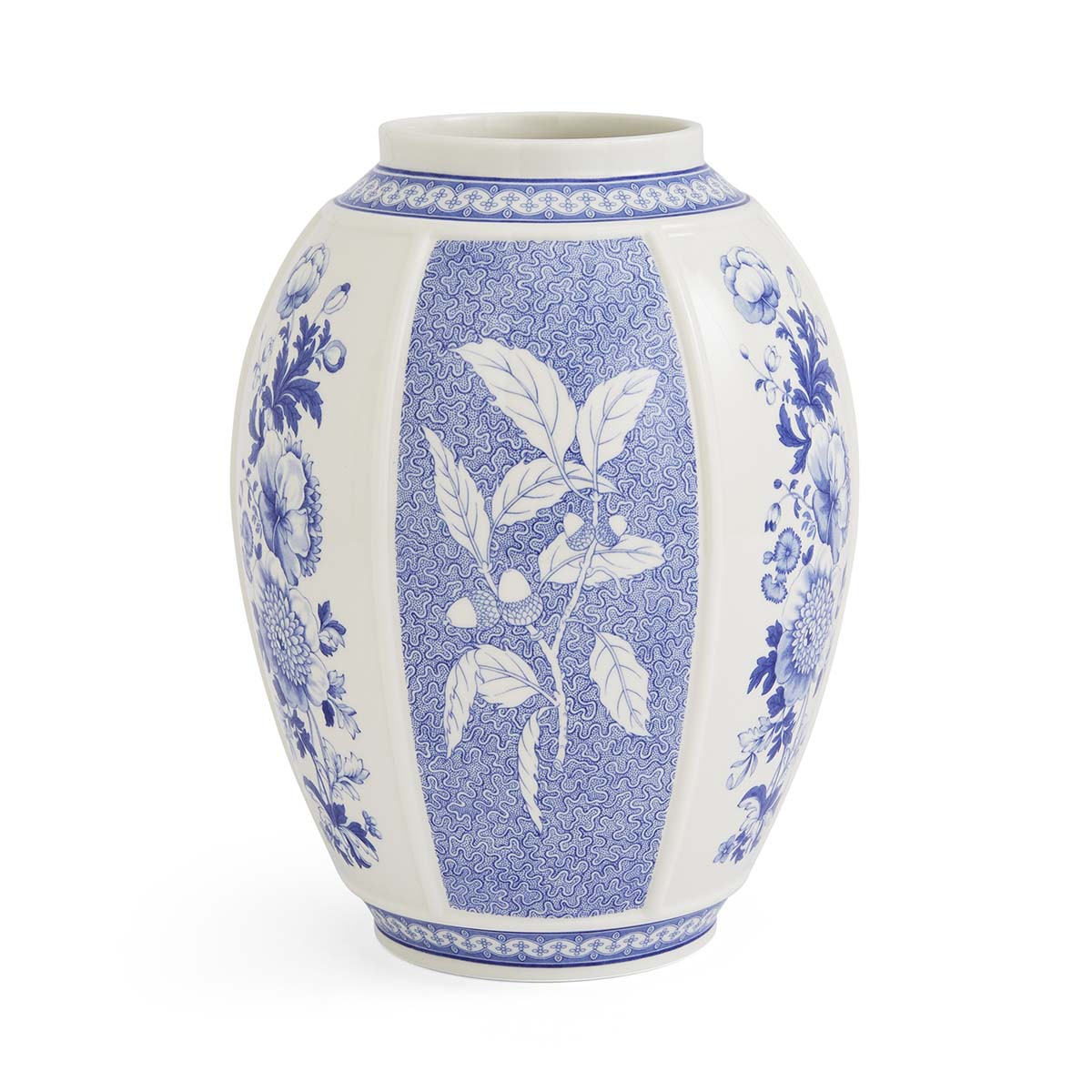 Blue Italian British Flowers Vase image number null